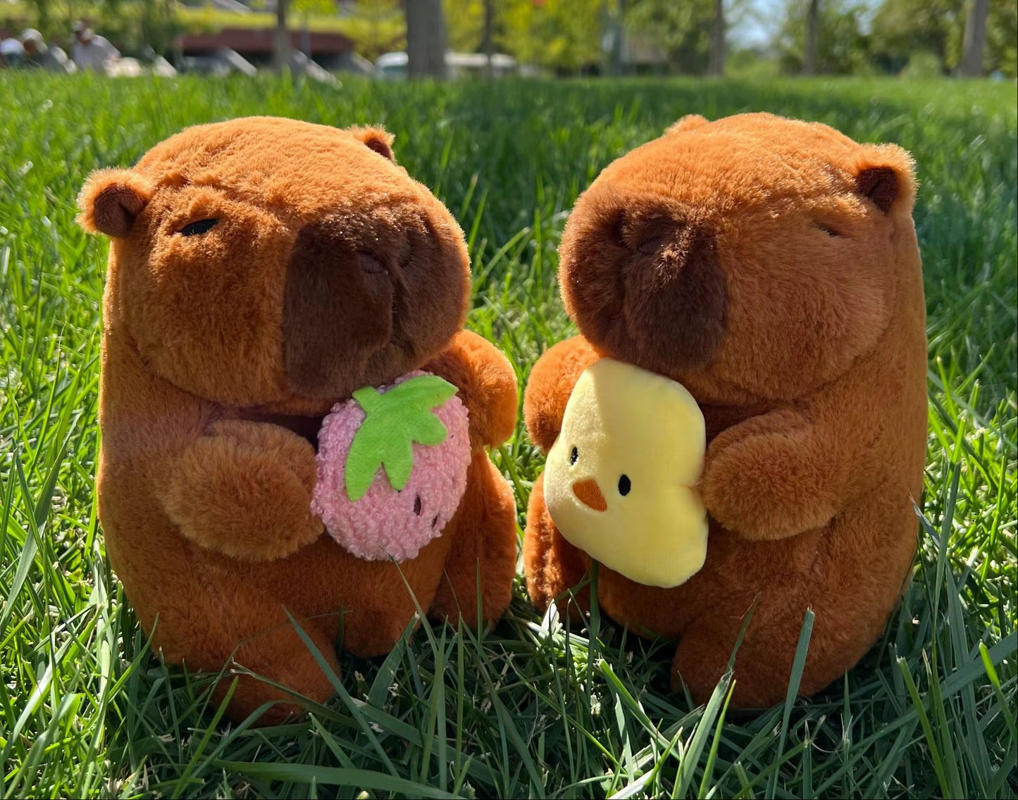 New 21Cm Capybara Plush Toy Simulation Capibara Anime Fluffty Toy Cute Soft Stuffed Animals Doll Plush Christmas Gifts for Kids